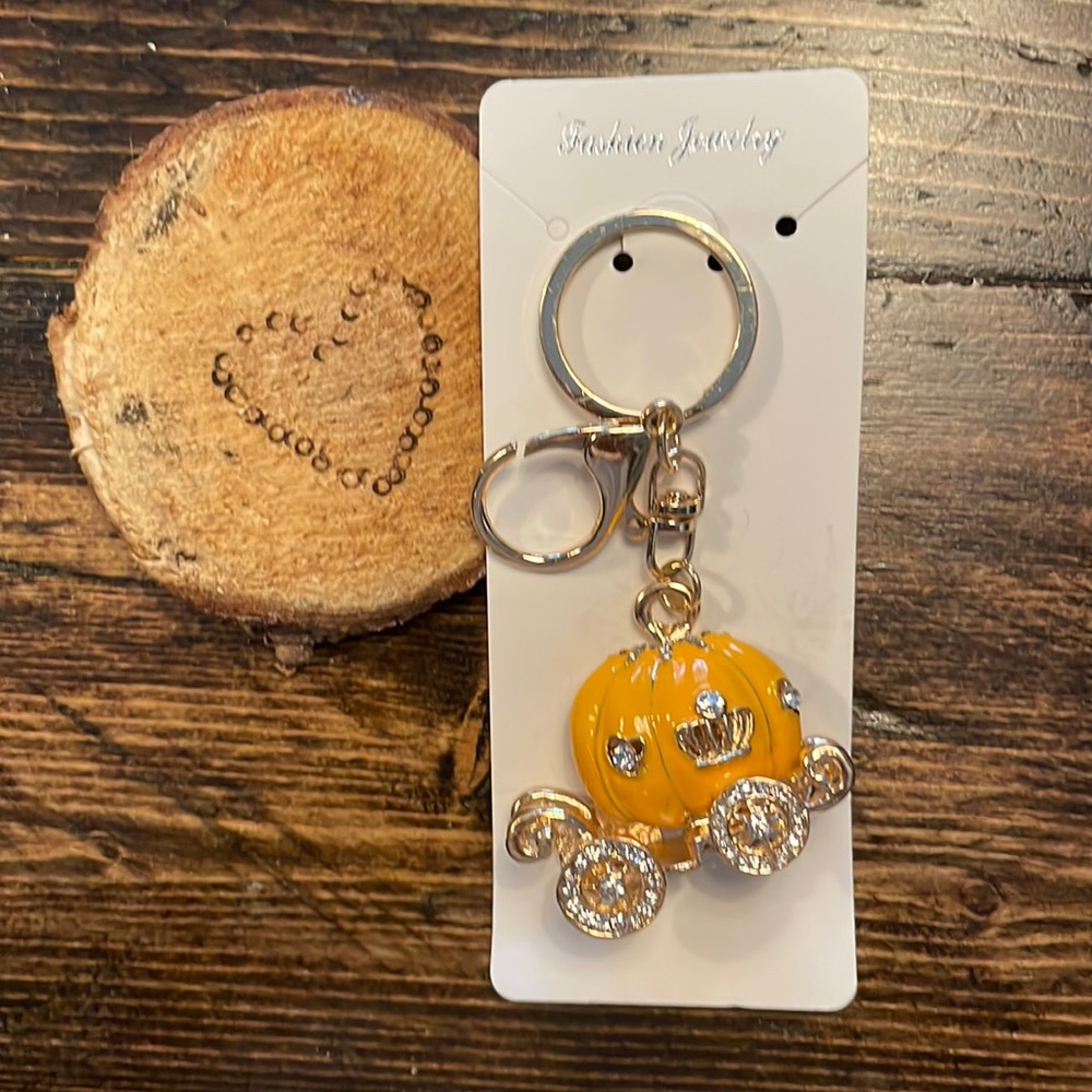 Fashion Jewelry Pumpkin Carriage key chain